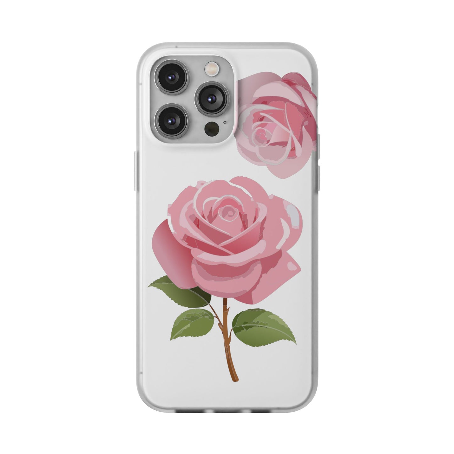 Romantic Rose Flexi Case - Floral Design, Perfect for Nature Lovers