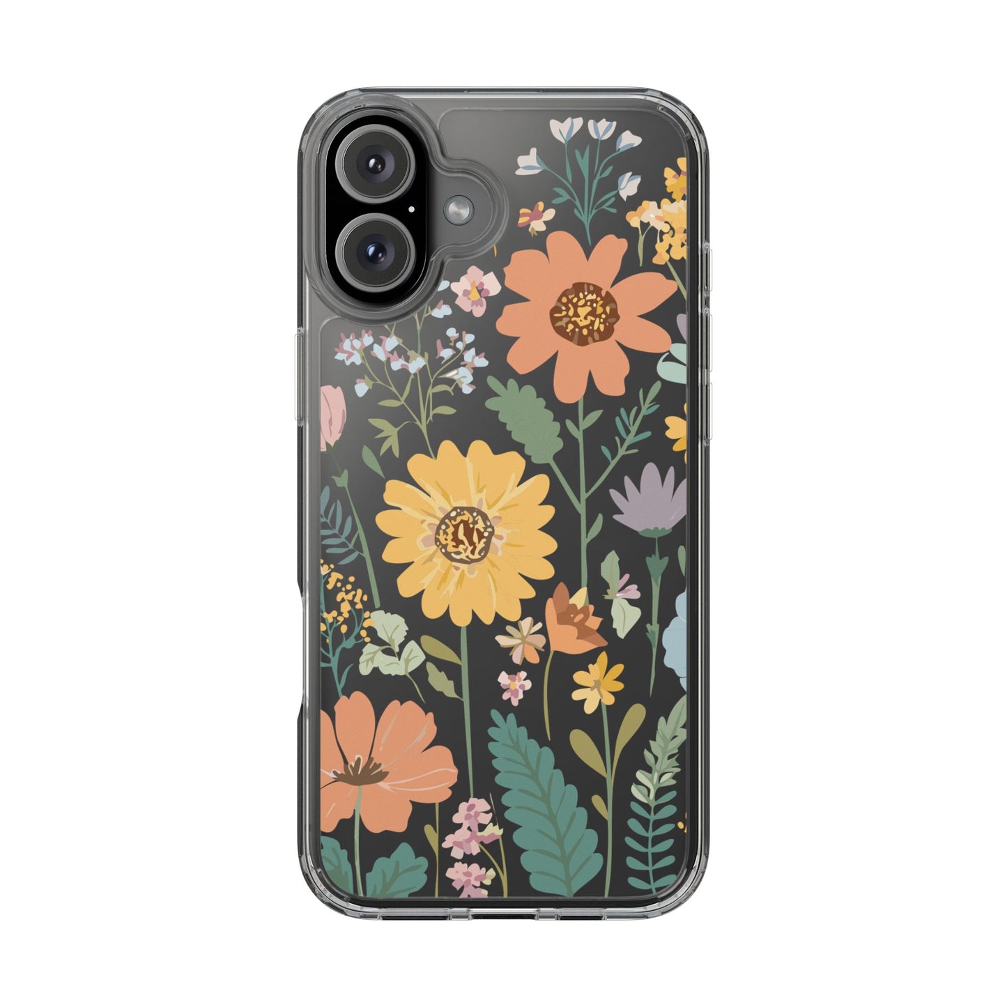 Floral Clear Phone Cases - Stylish Protection, Ideal Gift for Her, Spring/Summer Decor, Nature Lover Accessory, Trendy Phone Accessories