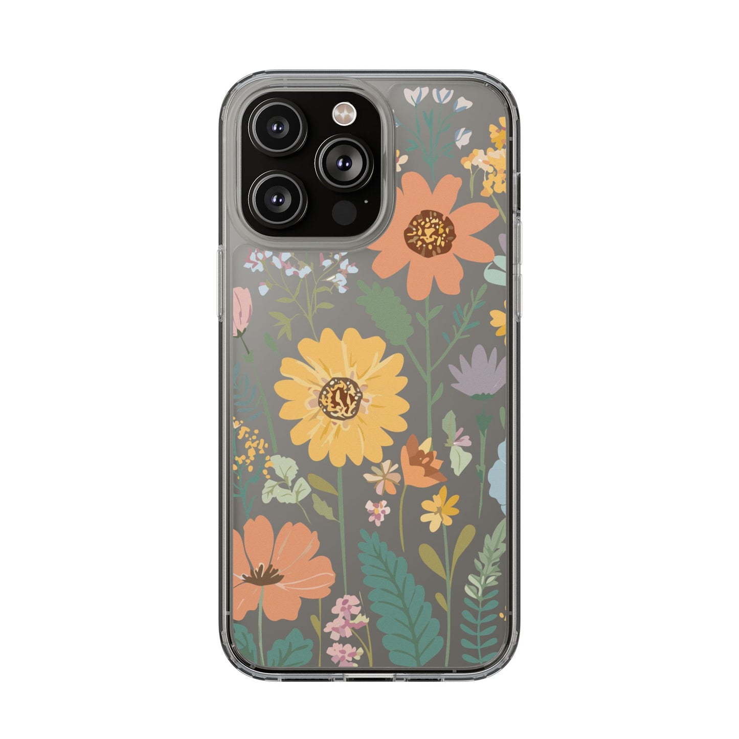Floral Clear Phone Cases - Stylish Protection, Ideal Gift for Her, Spring/Summer Decor, Nature Lover Accessory, Trendy Phone Accessories