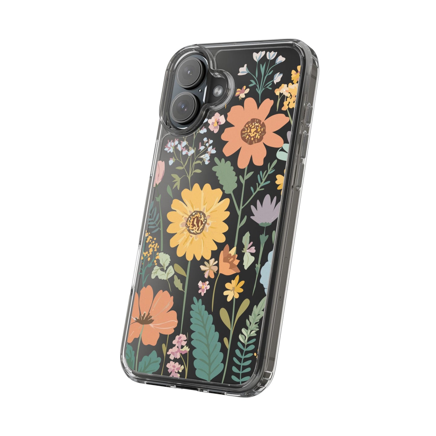 Floral Clear Phone Cases - Stylish Protection, Ideal Gift for Her, Spring/Summer Decor, Nature Lover Accessory, Trendy Phone Accessories