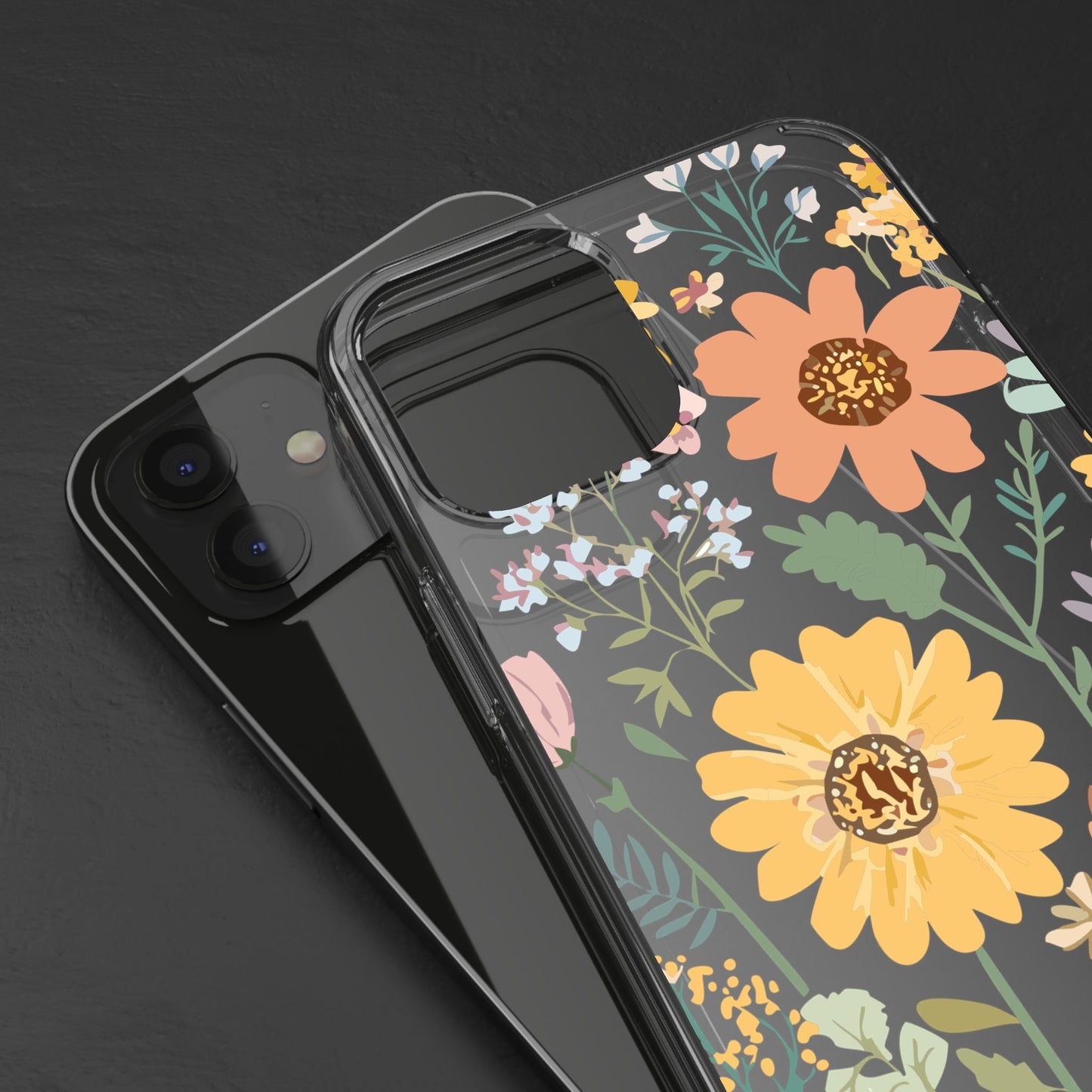 Floral Clear Phone Cases - Stylish Protection, Ideal Gift for Her, Spring/Summer Decor, Nature Lover Accessory, Trendy Phone Accessories