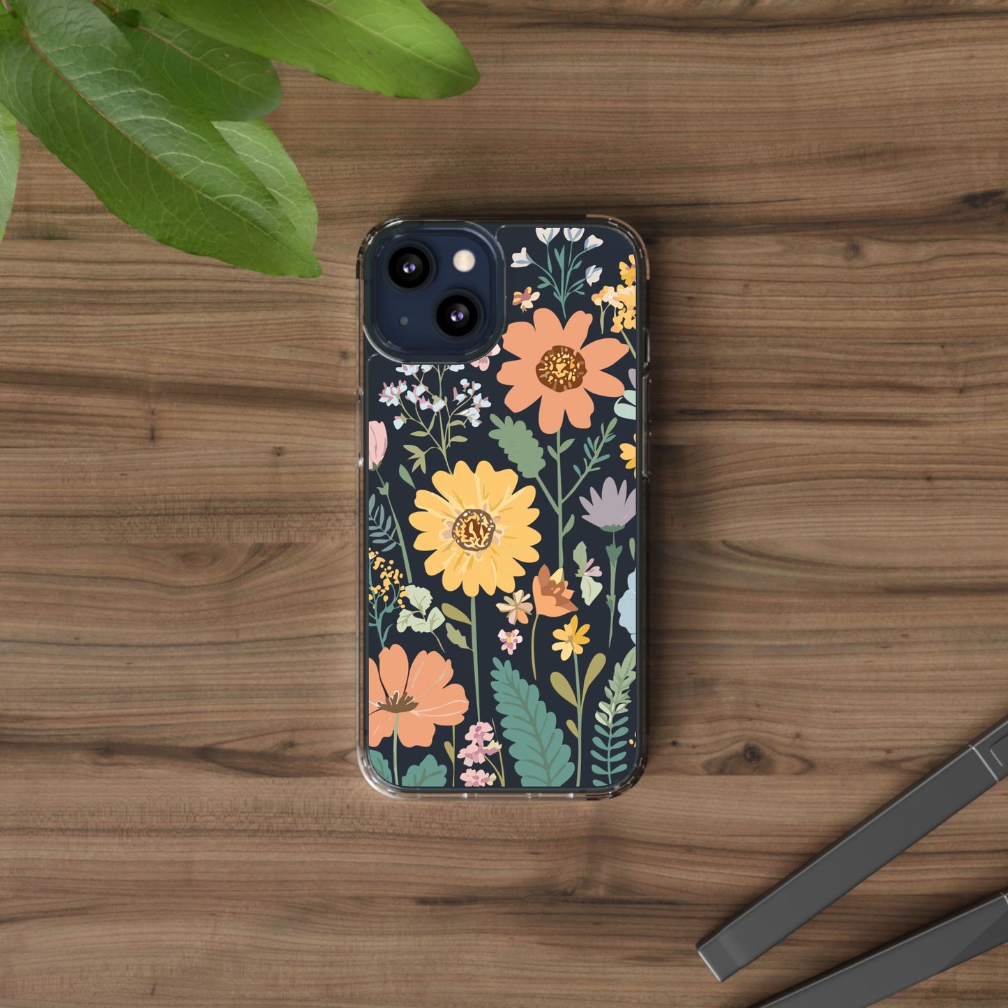 Floral Clear Phone Cases - Stylish Protection, Ideal Gift for Her, Spring/Summer Decor, Nature Lover Accessory, Trendy Phone Accessories