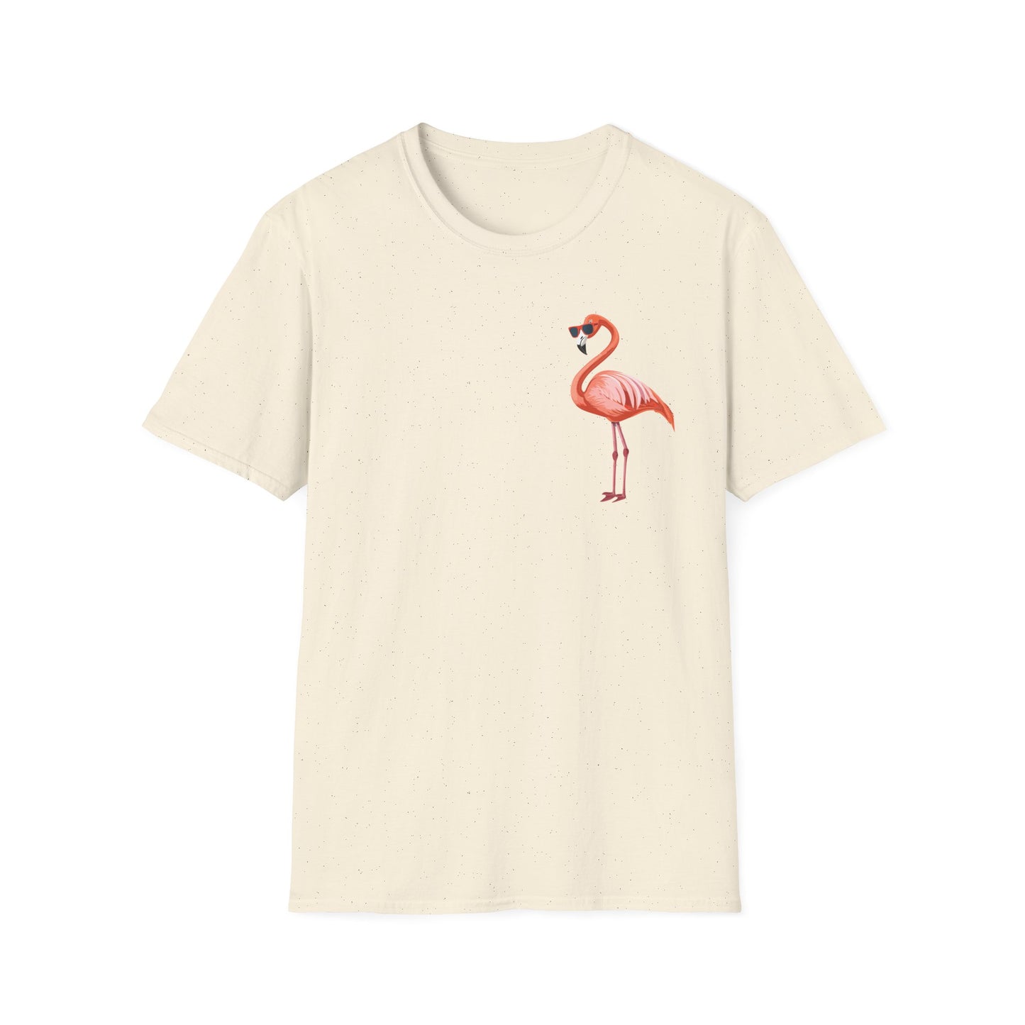 Flamingo Graphic Unisex Softstyle T-Shirt - Summer Vibes, Casual Wear, Perfect for Beach Days