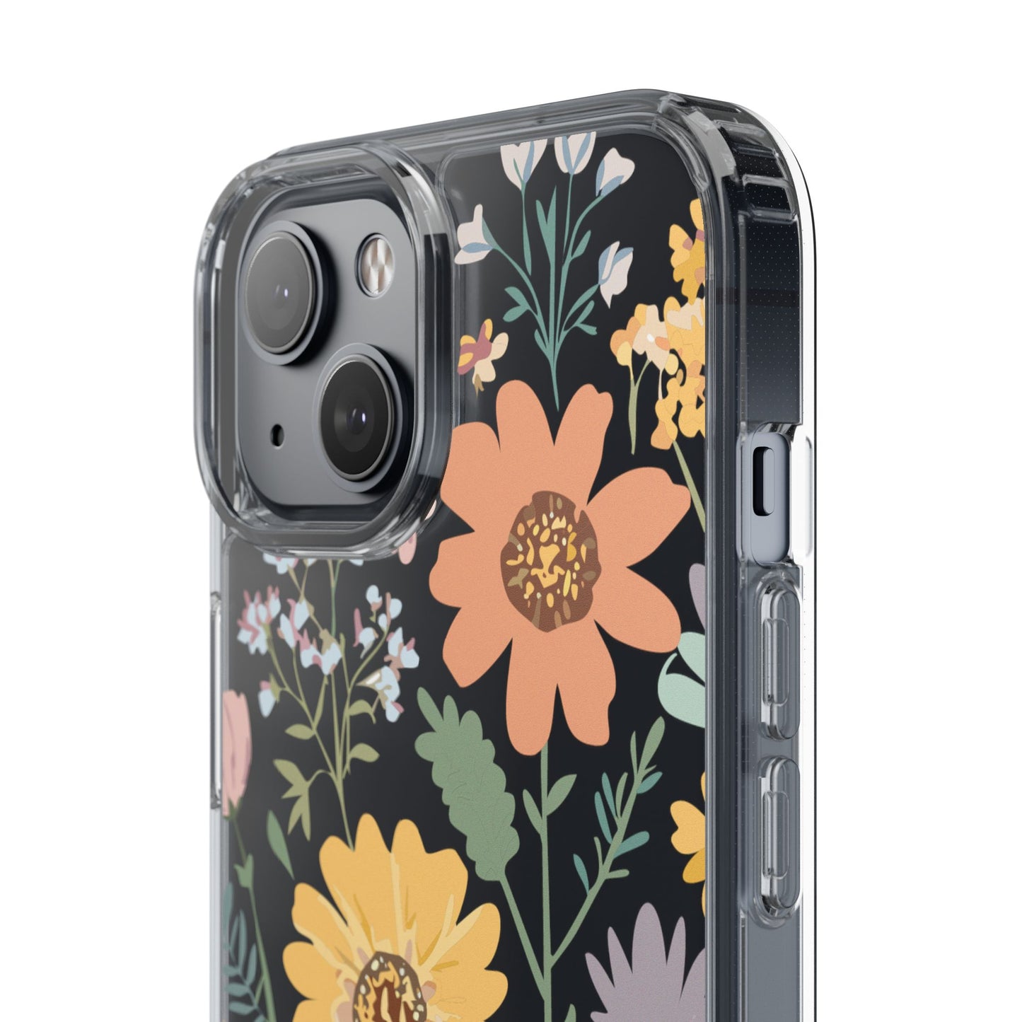 Floral Clear Phone Cases - Stylish Protection, Ideal Gift for Her, Spring/Summer Decor, Nature Lover Accessory, Trendy Phone Accessories