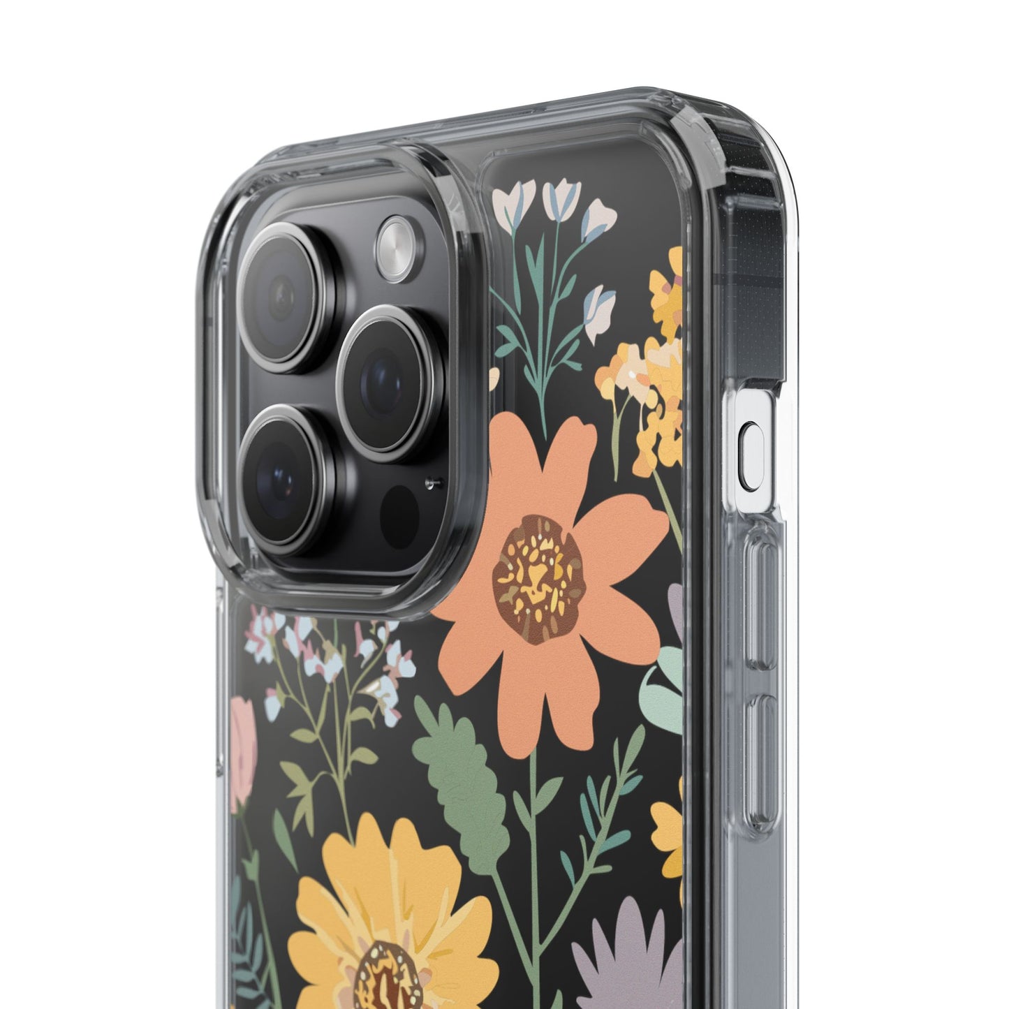 Floral Clear Phone Cases - Stylish Protection, Ideal Gift for Her, Spring/Summer Decor, Nature Lover Accessory, Trendy Phone Accessories