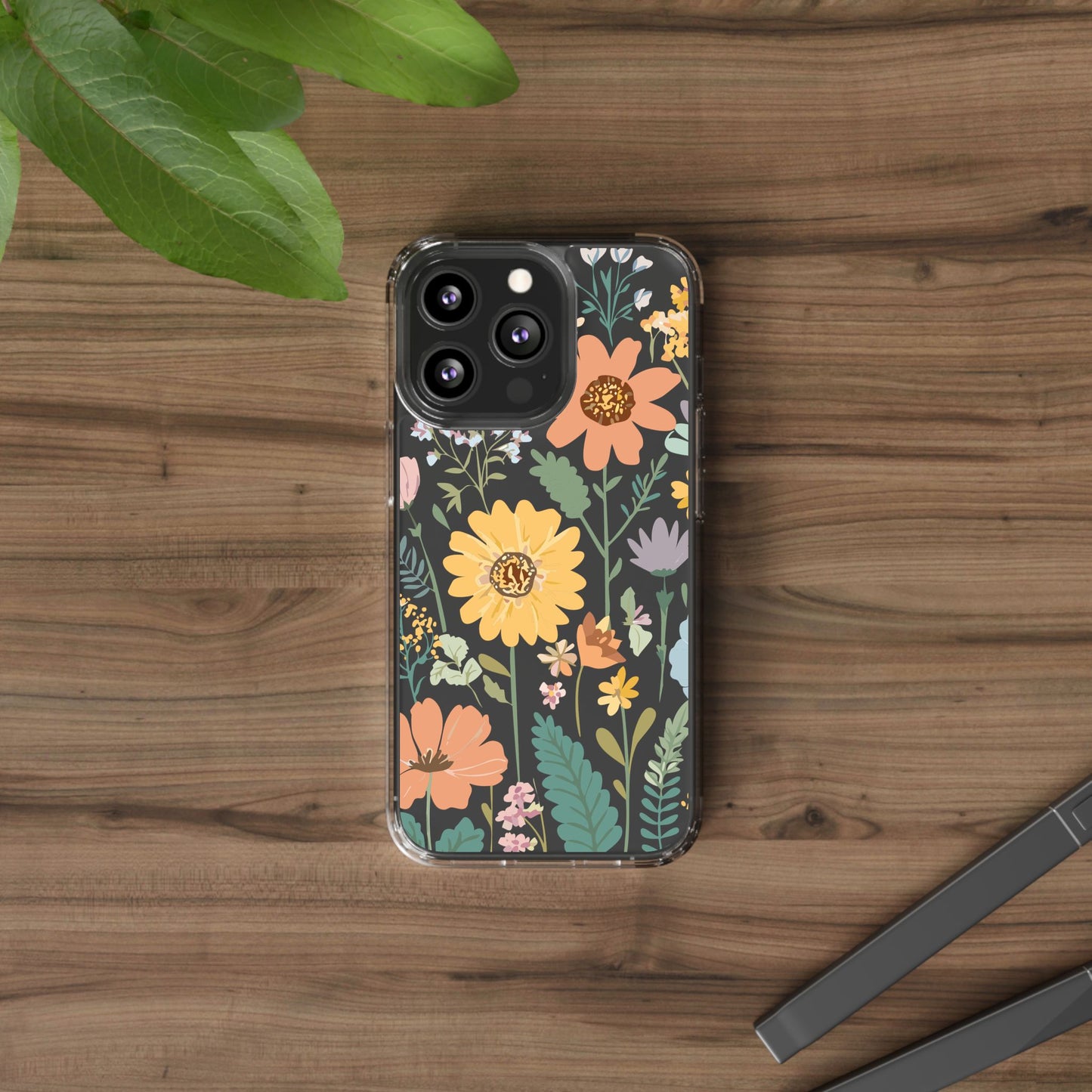 Floral Clear Phone Cases - Stylish Protection, Ideal Gift for Her, Spring/Summer Decor, Nature Lover Accessory, Trendy Phone Accessories