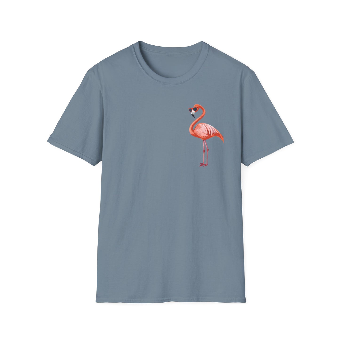 Flamingo Graphic Unisex Softstyle T-Shirt - Summer Vibes, Casual Wear, Perfect for Beach Days