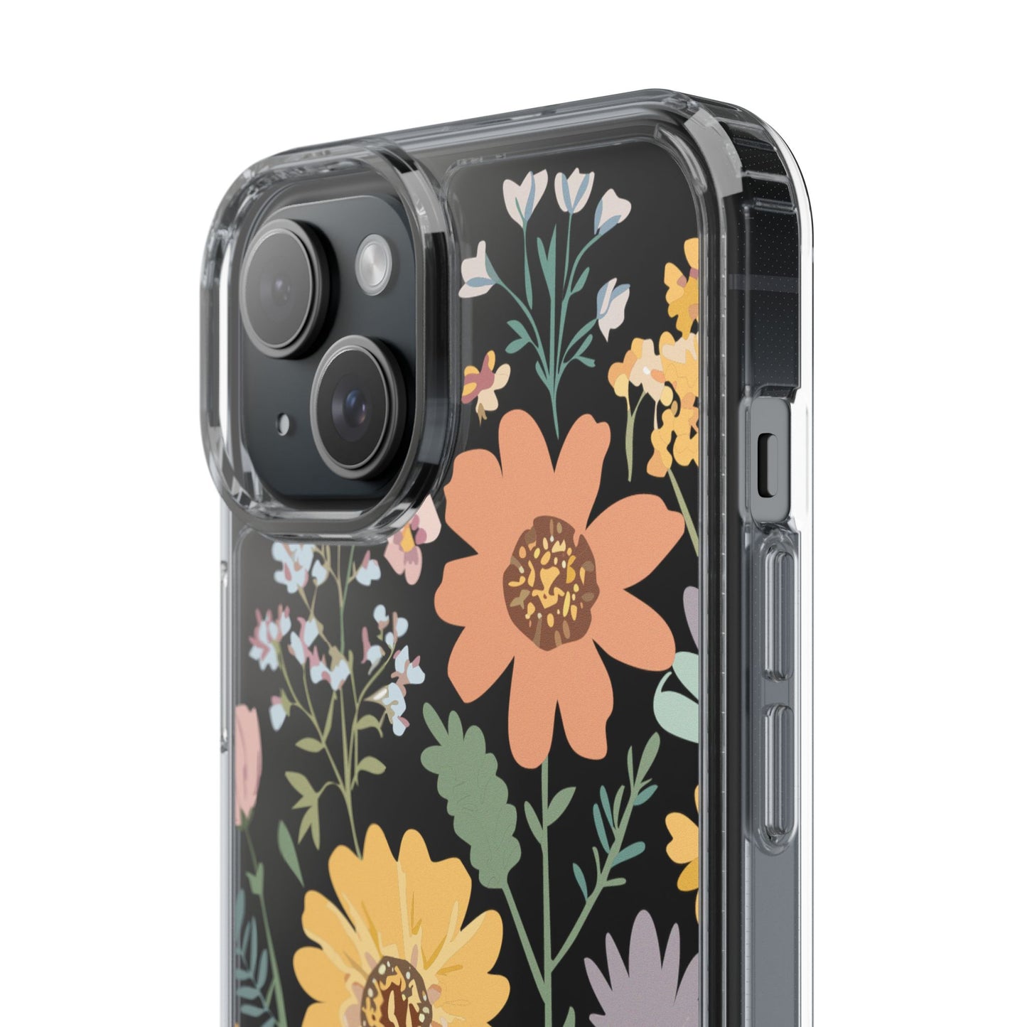 Floral Clear Phone Cases - Stylish Protection, Ideal Gift for Her, Spring/Summer Decor, Nature Lover Accessory, Trendy Phone Accessories