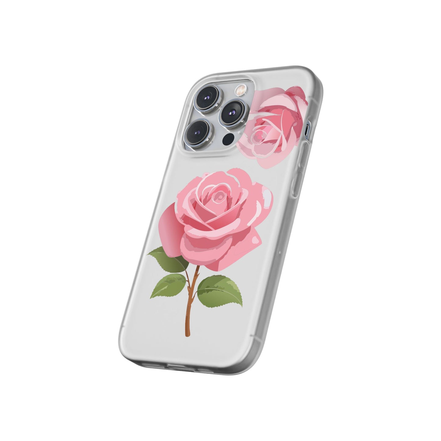 Romantic Rose Flexi Case - Floral Design, Perfect for Nature Lovers