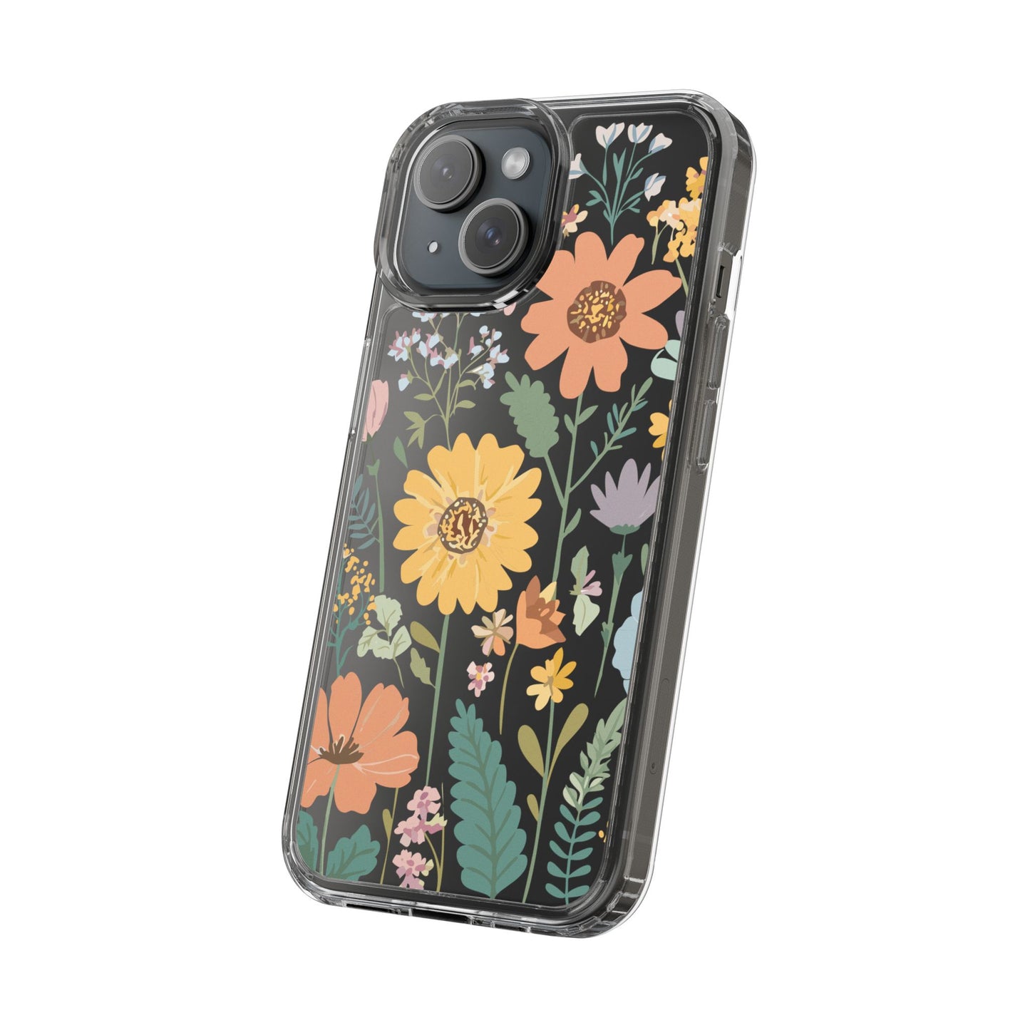 Floral Clear Phone Cases - Stylish Protection, Ideal Gift for Her, Spring/Summer Decor, Nature Lover Accessory, Trendy Phone Accessories