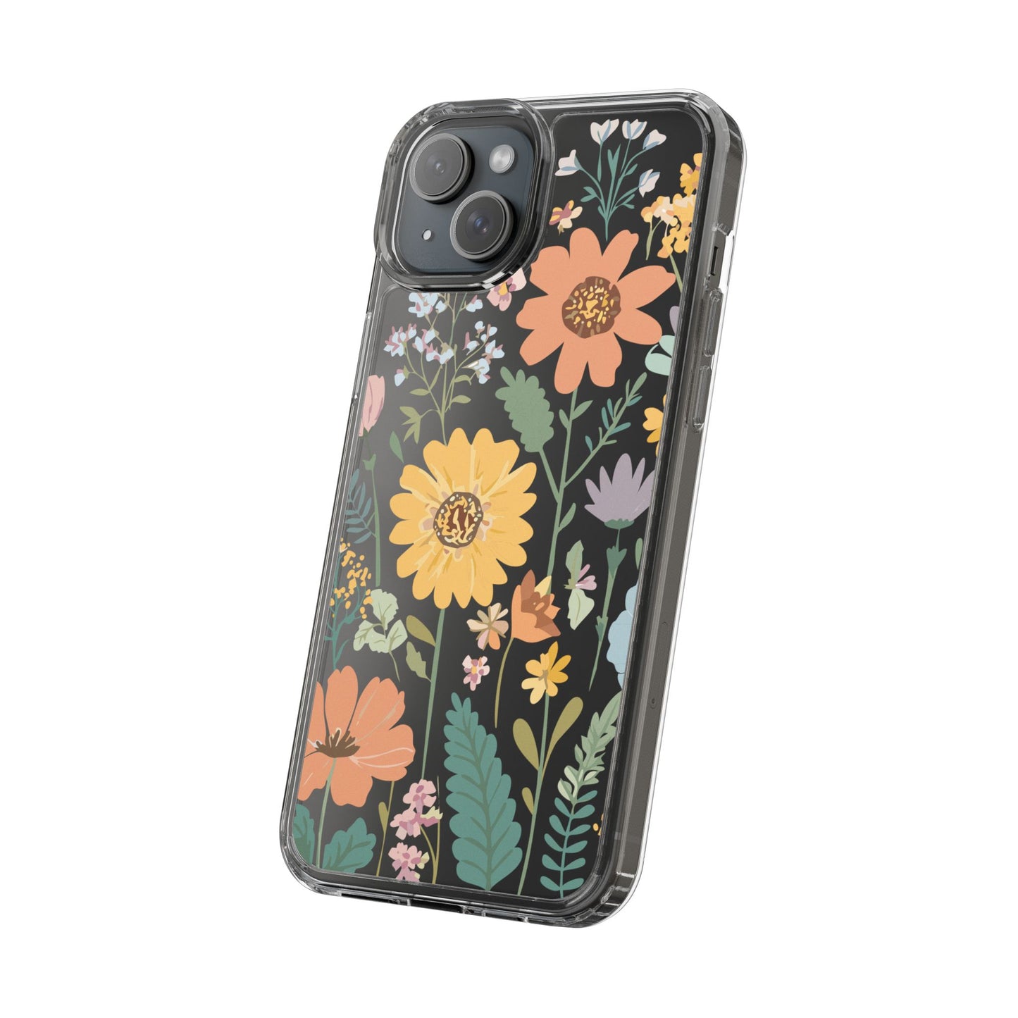 Floral Clear Phone Cases - Stylish Protection, Ideal Gift for Her, Spring/Summer Decor, Nature Lover Accessory, Trendy Phone Accessories