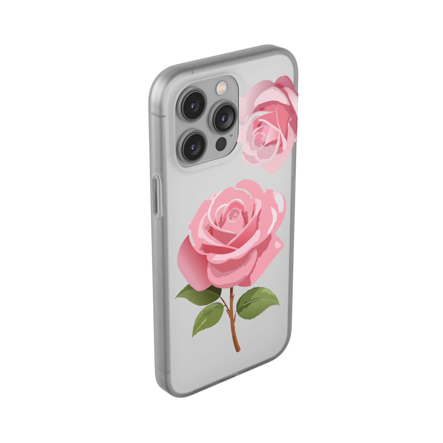 Romantic Rose Flexi Case - Floral Design, Perfect for Nature Lovers