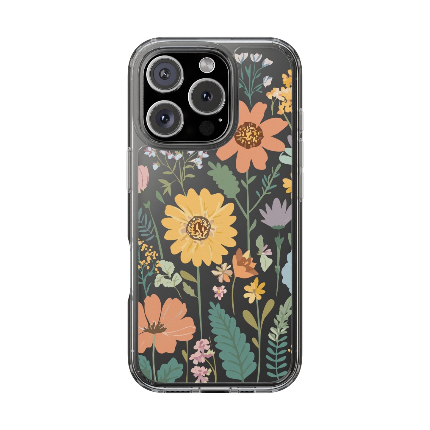 Floral Clear Phone Cases - Stylish Protection, Ideal Gift for Her, Spring/Summer Decor, Nature Lover Accessory, Trendy Phone Accessories