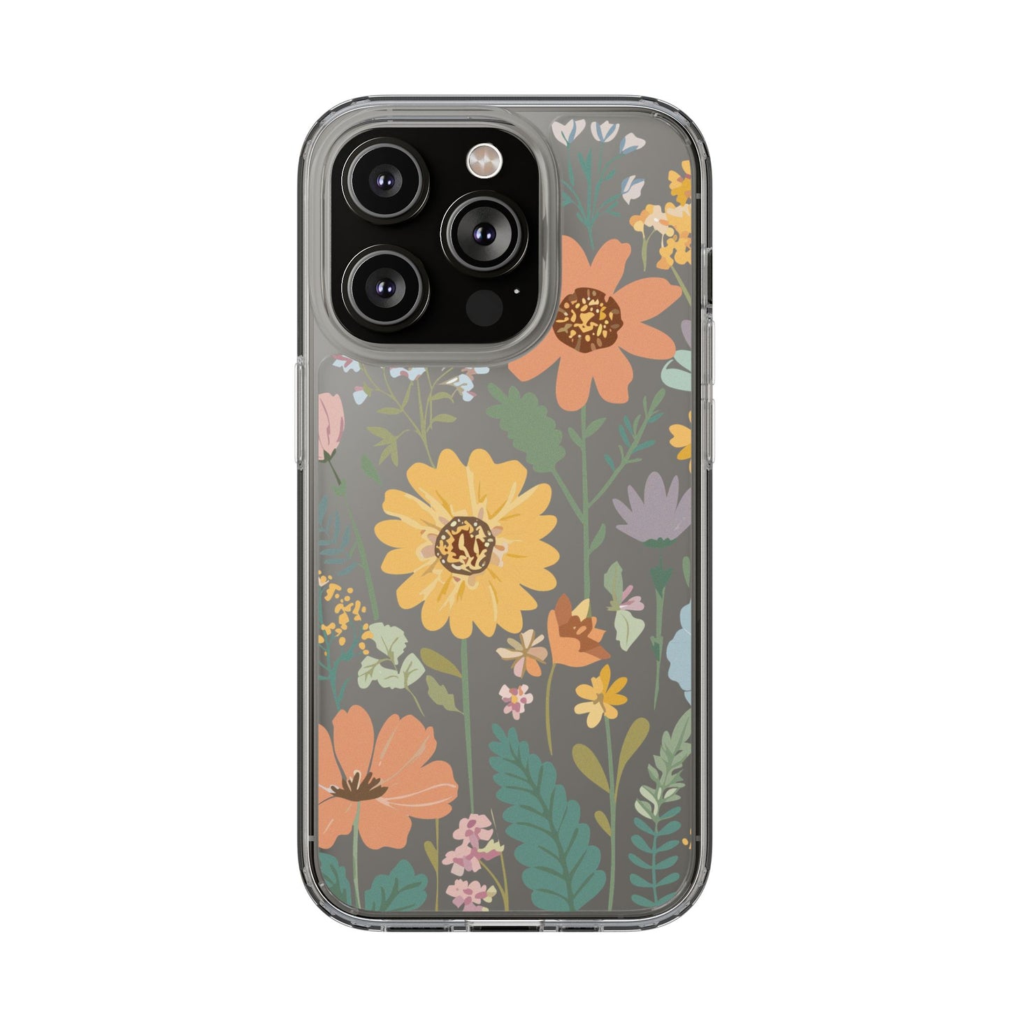 Floral Clear Phone Cases - Stylish Protection, Ideal Gift for Her, Spring/Summer Decor, Nature Lover Accessory, Trendy Phone Accessories