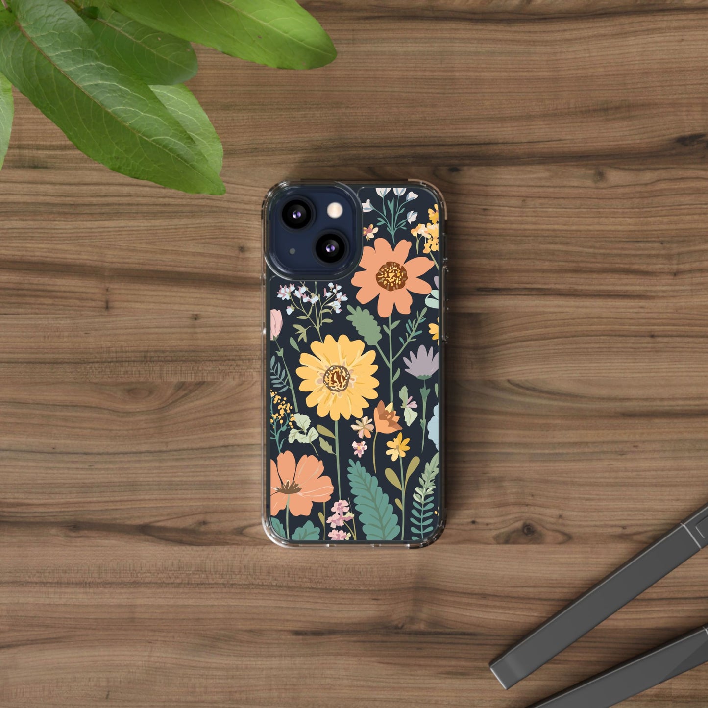 Floral Clear Phone Cases - Stylish Protection, Ideal Gift for Her, Spring/Summer Decor, Nature Lover Accessory, Trendy Phone Accessories