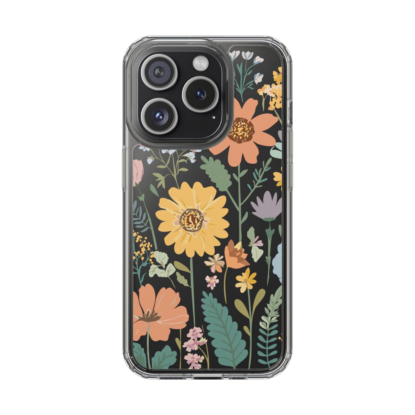 Floral Clear Phone Cases - Stylish Protection, Ideal Gift for Her, Spring/Summer Decor, Nature Lover Accessory, Trendy Phone Accessories