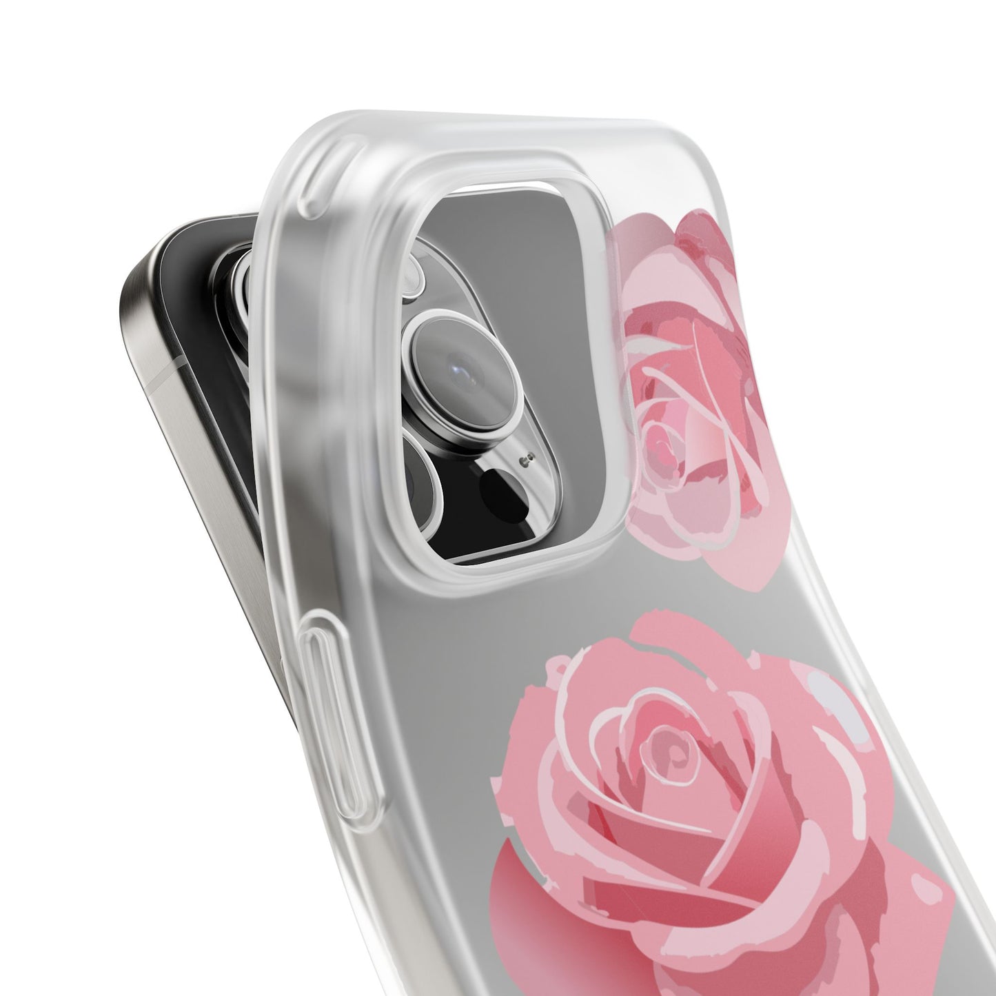 Romantic Rose Flexi Case - Floral Design, Perfect for Nature Lovers