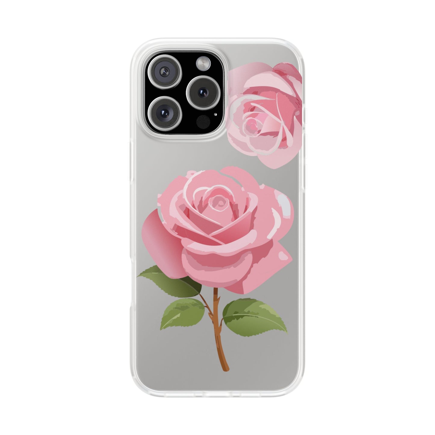 Romantic Rose Flexi Case - Floral Design, Perfect for Nature Lovers