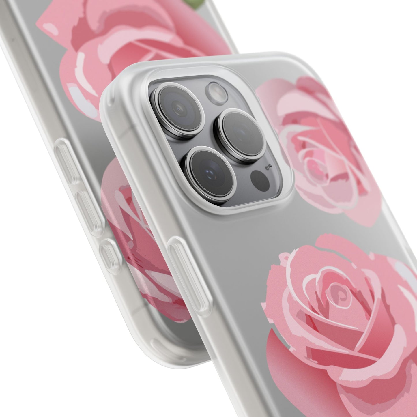 Romantic Rose Flexi Case - Floral Design, Perfect for Nature Lovers